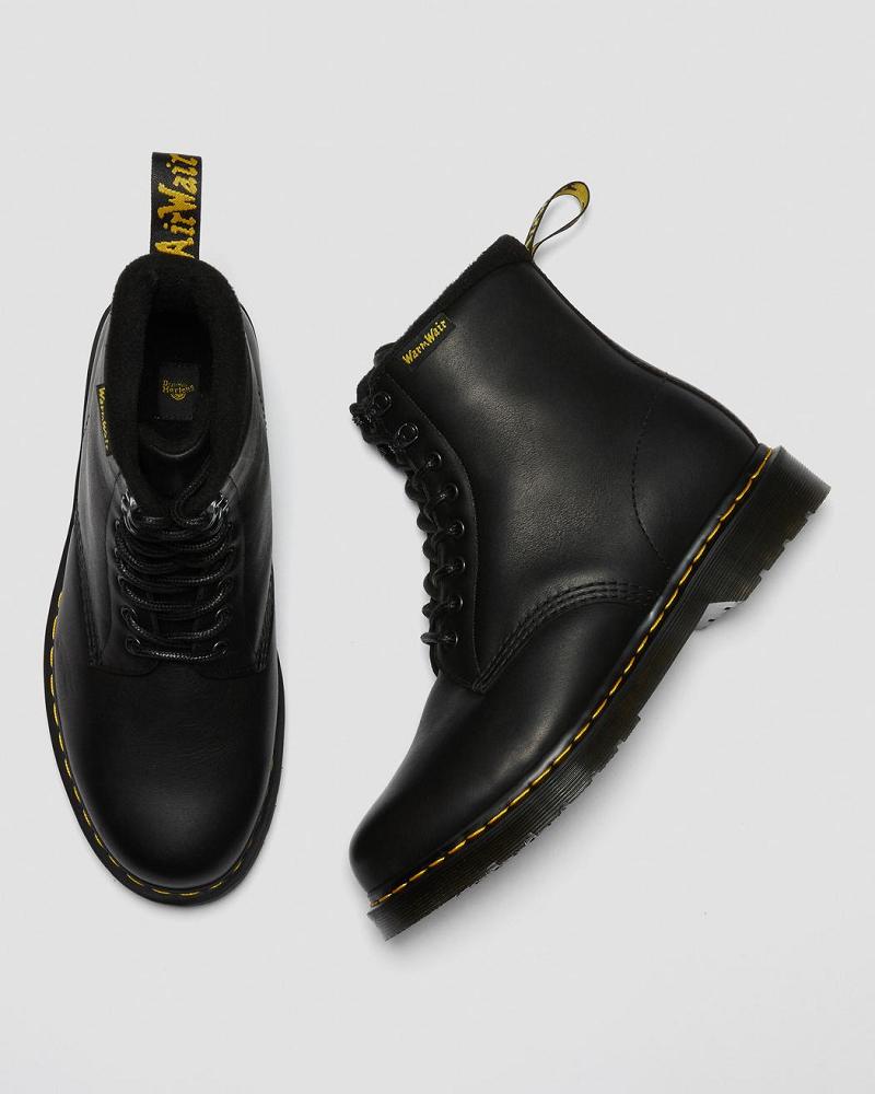 Dr Martens 1460 Pascal Warmwair Læder Snørestøvler Dame Sort | DK 191RVD